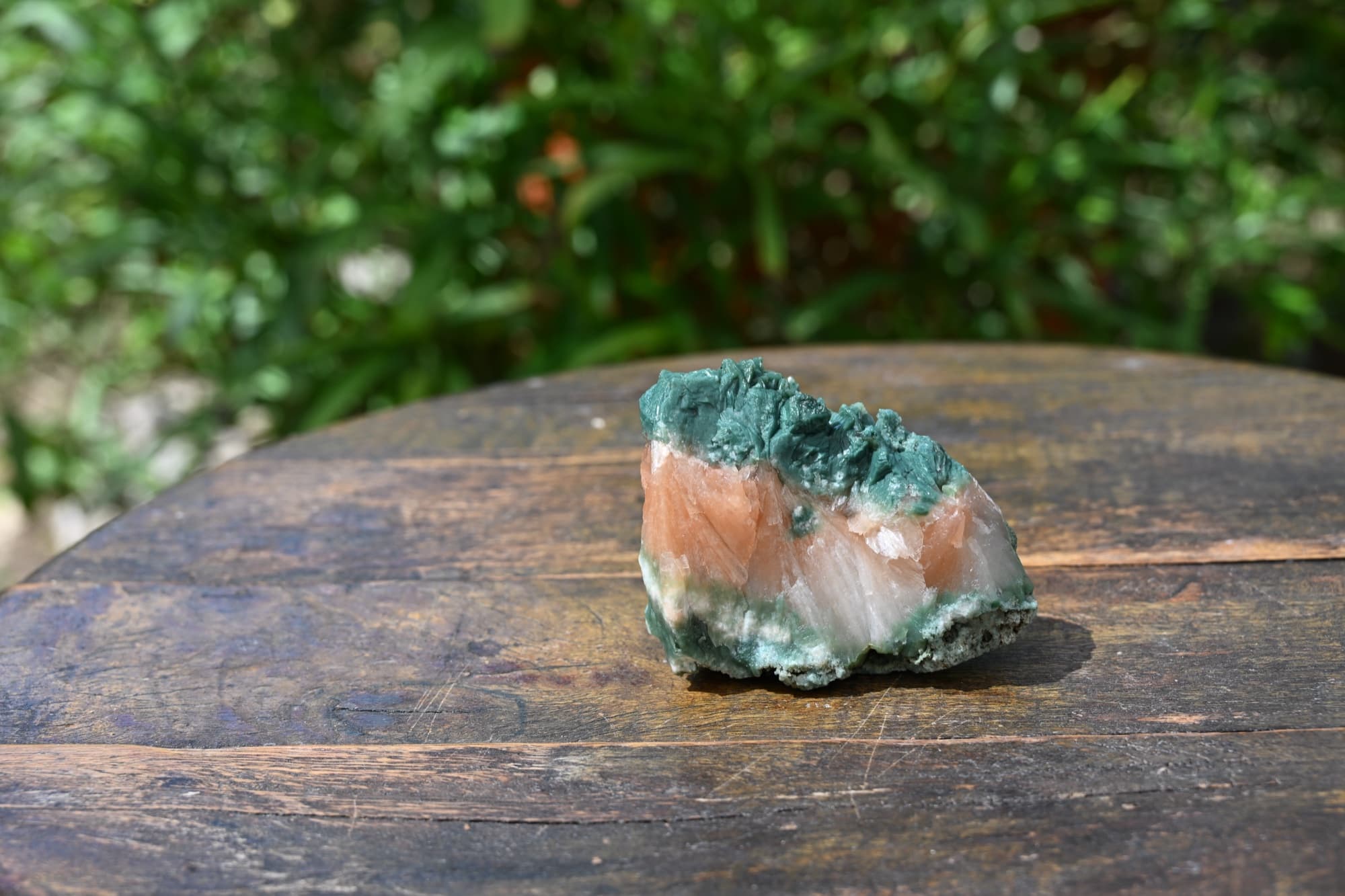 Stilbite and Celadonite on Basalt Matrix — view 15