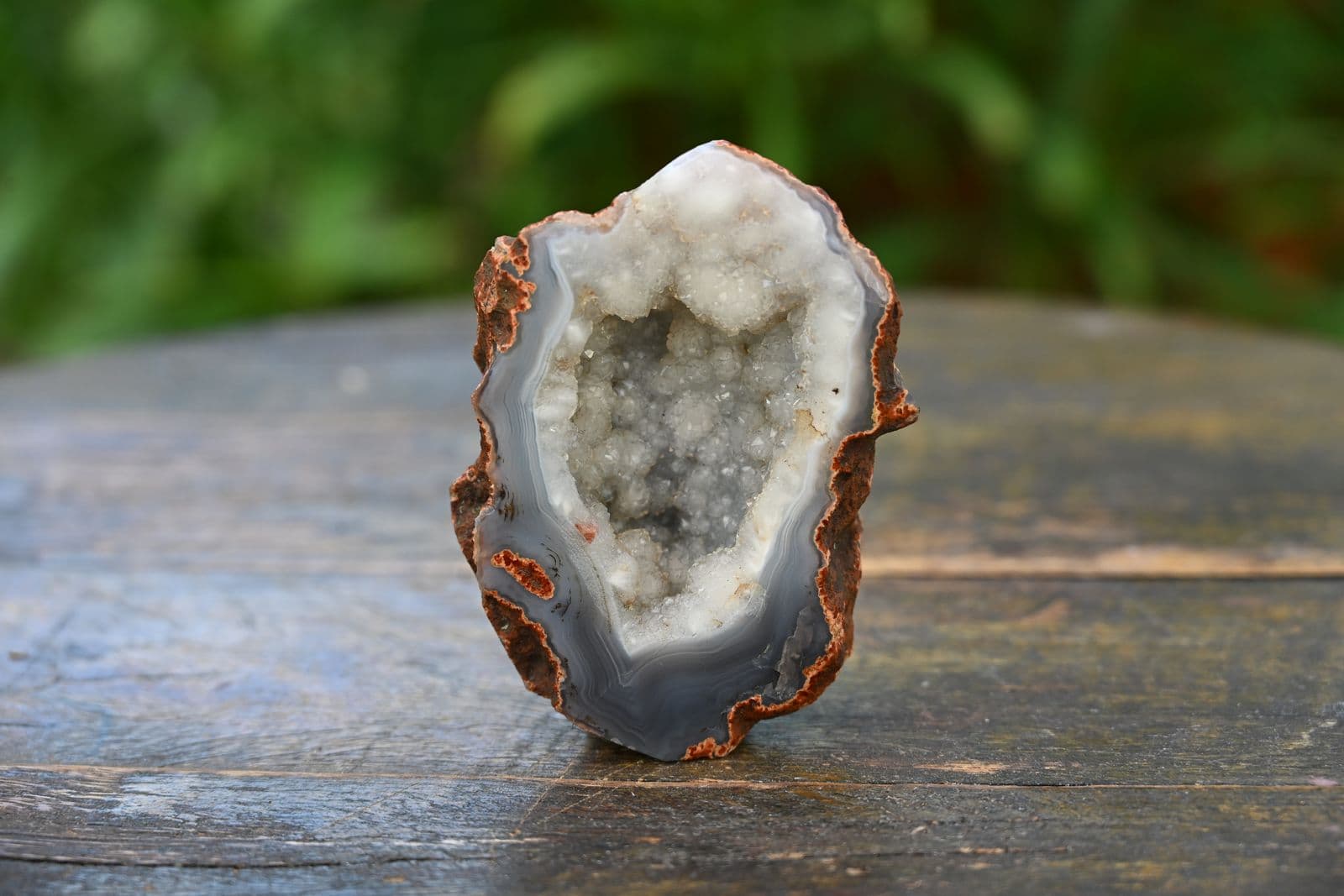 Banded Agate Geode Half