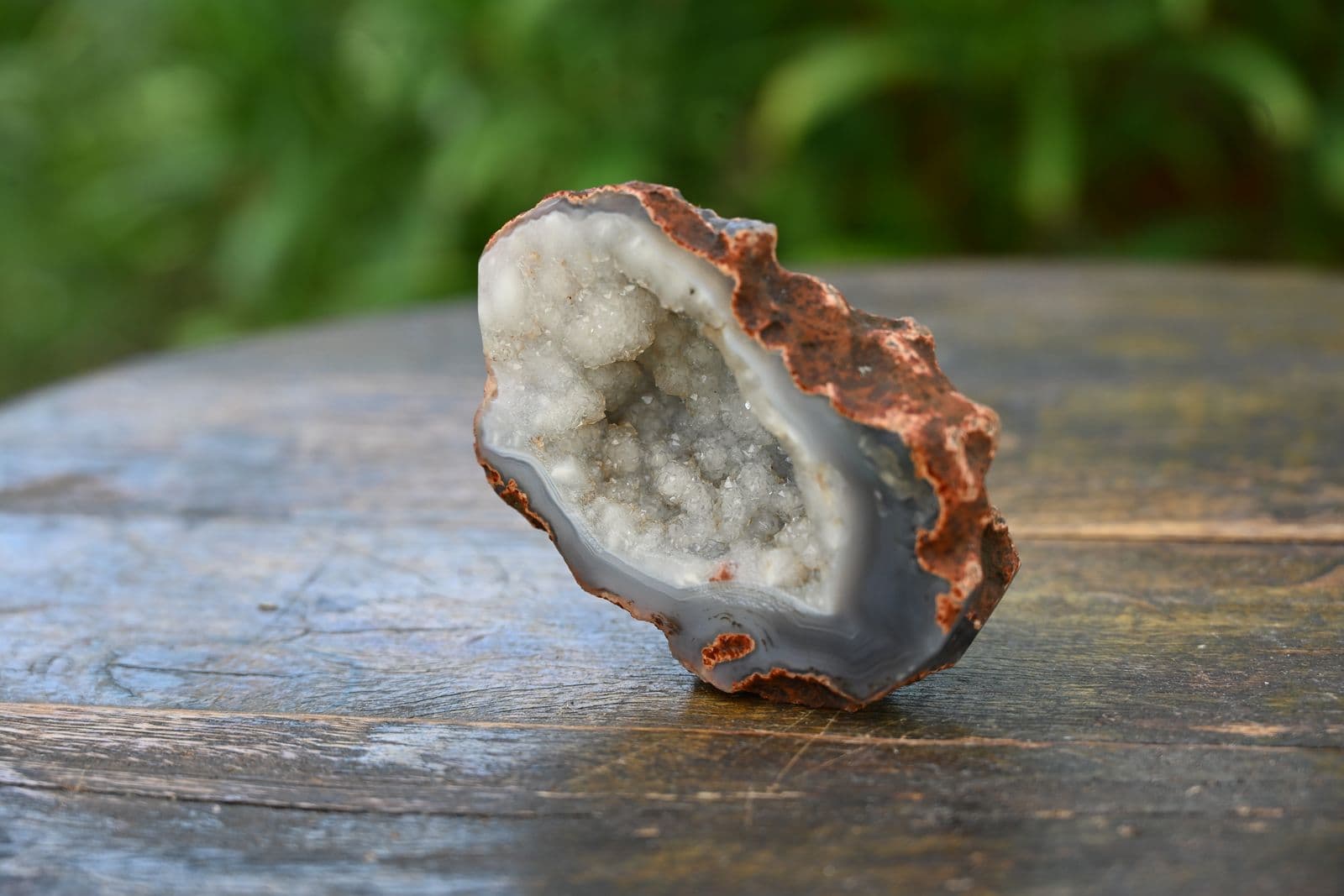 Banded Agate Geode Half — view 4
