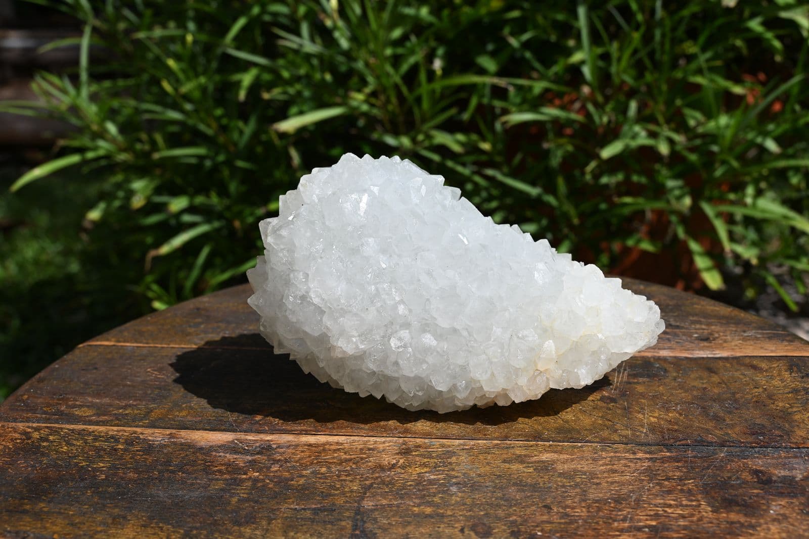 Stalactitic Druzy Quartz with Symmetrical Tube Cavity — view 2