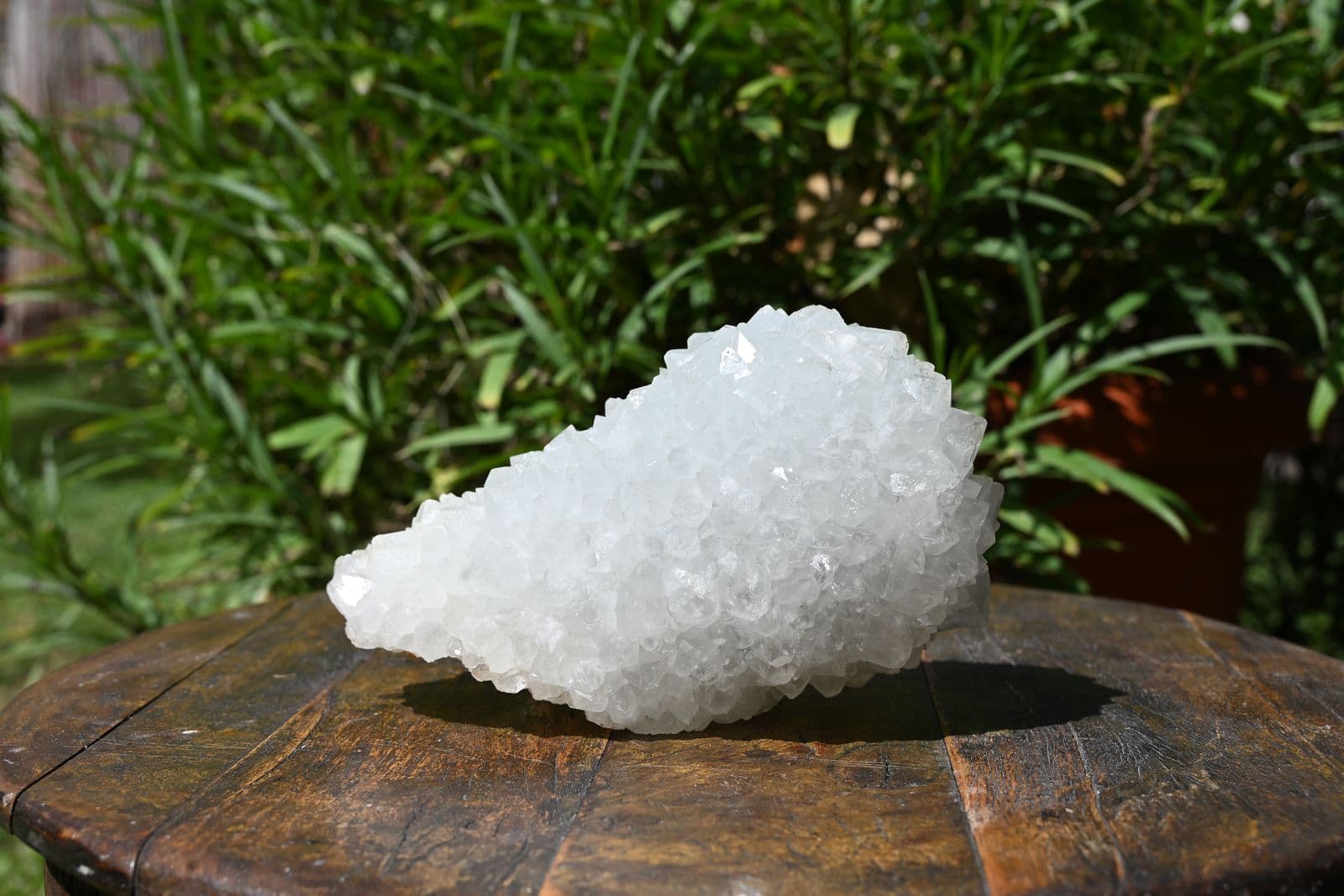 Stalactitic Druzy Quartz with Symmetrical Tube Cavity — view 4