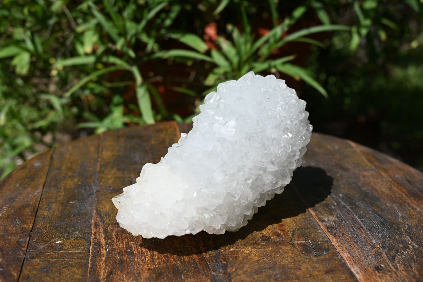 Stalactitic Druzy Quartz with Symmetrical Tube Cavity — view 5