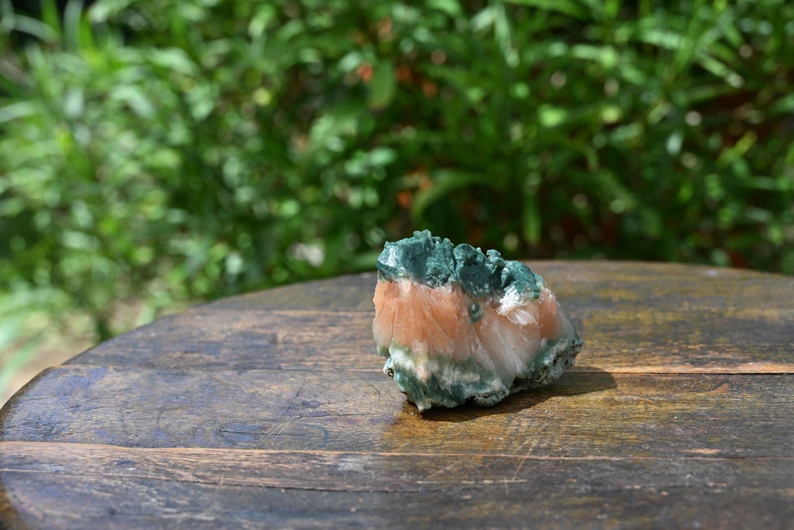 Stilbite and Celadonite on Basalt Matrix — view 5