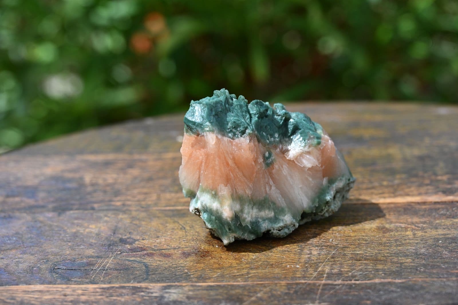 Stilbite and Celadonite on Basalt Matrix — view 6