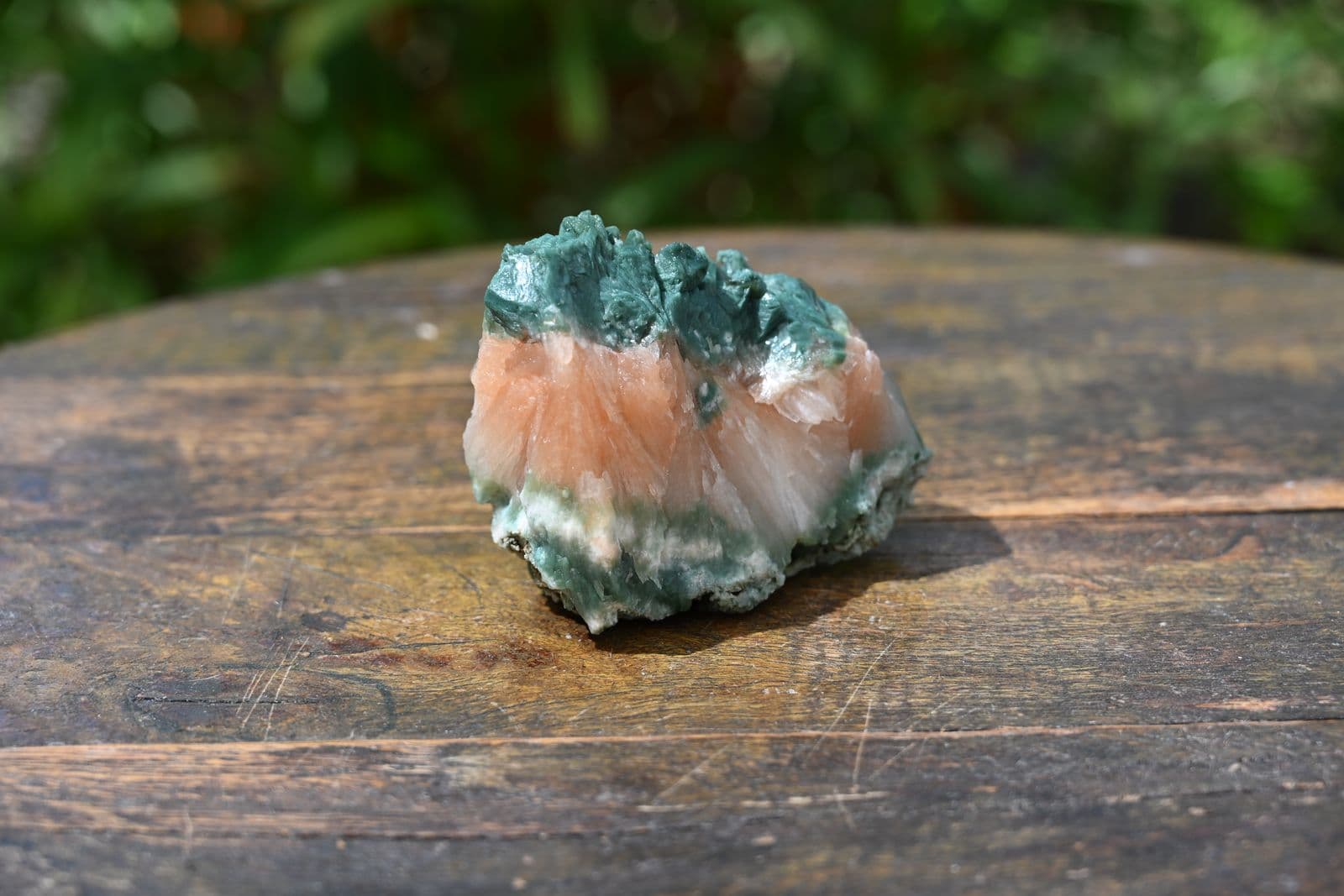 Stilbite and Celadonite on Basalt Matrix — view 8