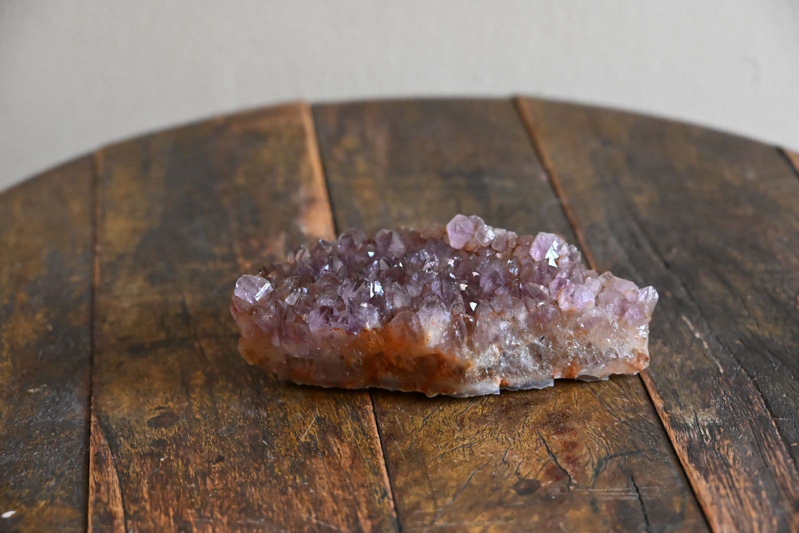 Amethyst Drusy Cluster on Iron Matrix — view 2