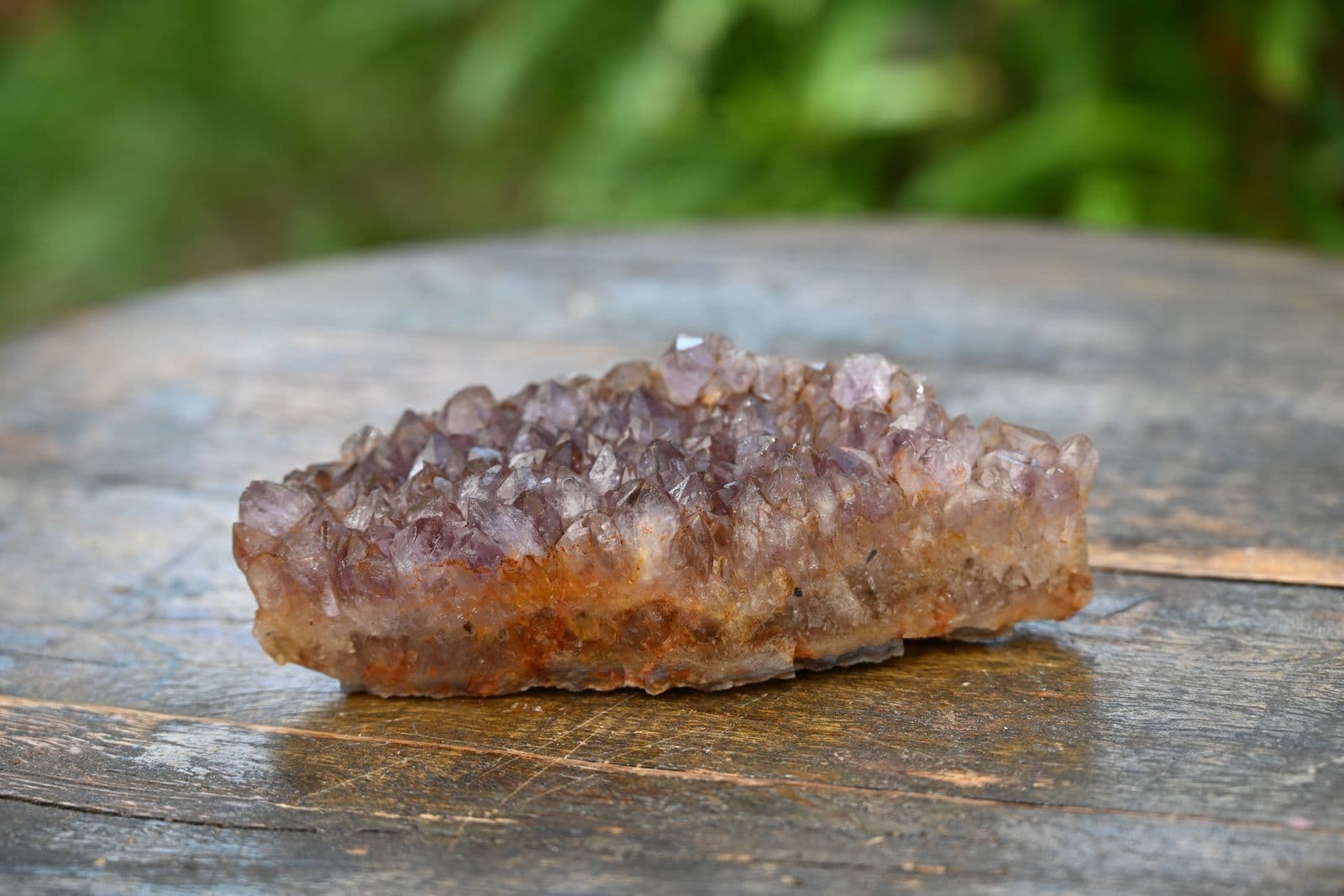 Amethyst Drusy Cluster on Iron Matrix — view 4