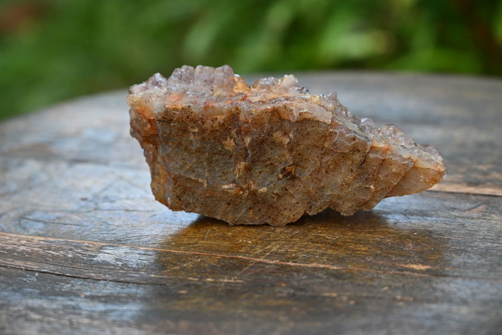 Amethyst Drusy Cluster on Iron Matrix — view 7