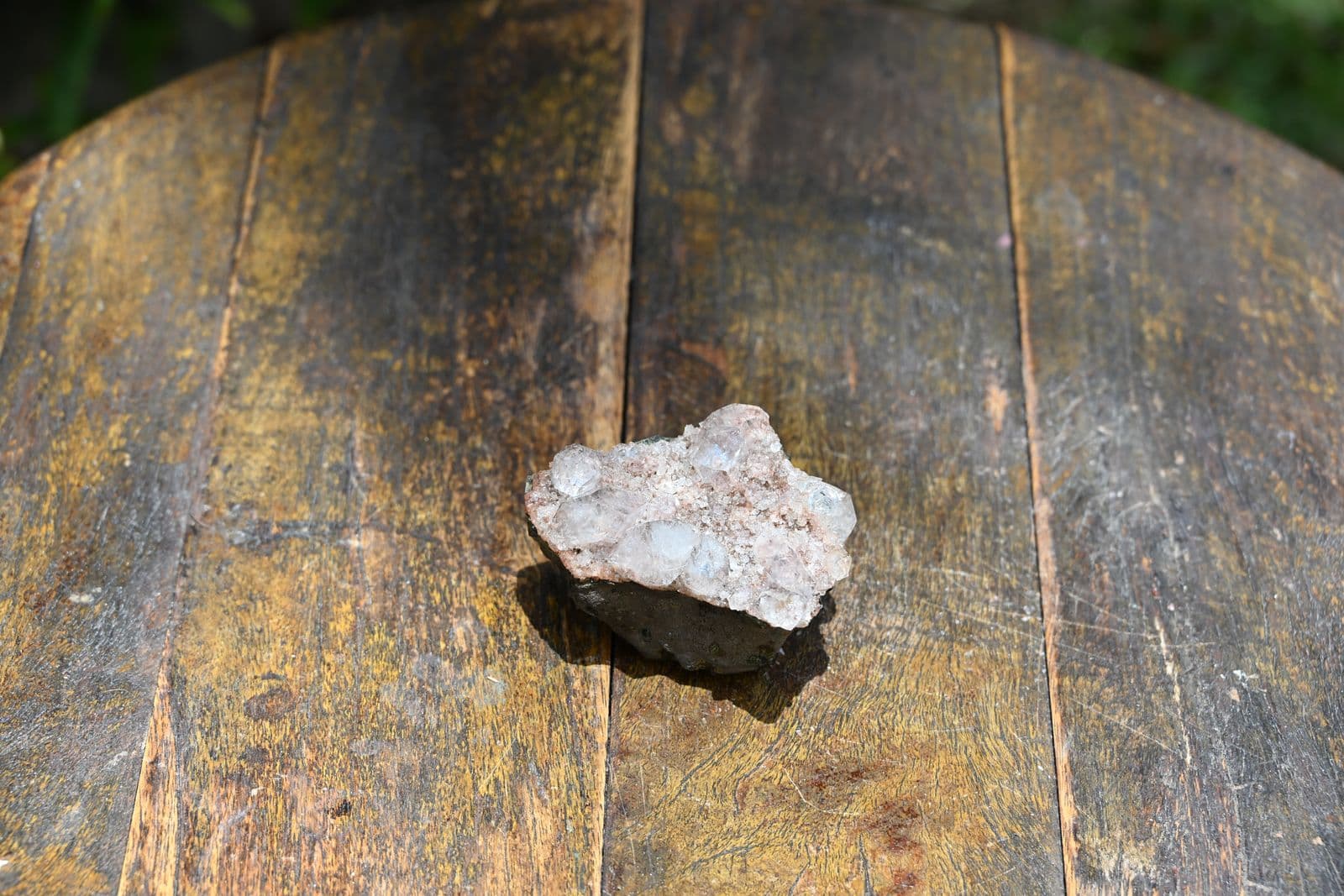 Green Apophyllite on Basalt with Stilbite — view 7