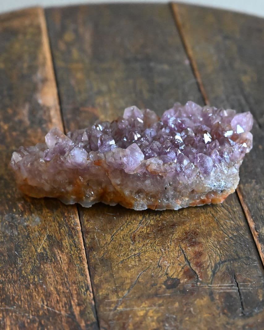 Amethyst Drusy Cluster on Iron Matrix